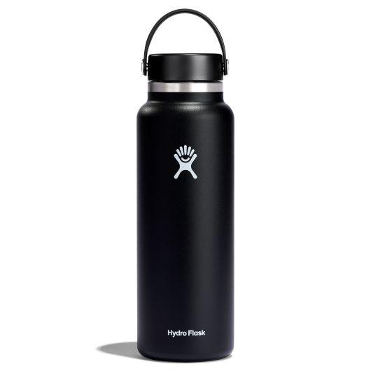 Hydro Flask 40 Oz Wide Flex Bottle With Flex Cap – Black - Hydro Flask