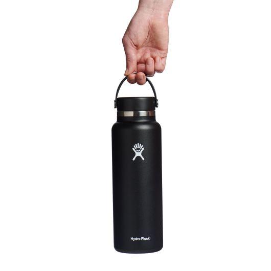 Hydro Flask 40 Oz Wide Flex Bottle With Flex Cap – Black - Hydro Flask